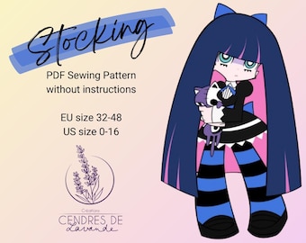 Sewing Pattern EN ~ Anarchy Stocking Angel - Panty & Stocking Cosplay Costume - Etsy Sewing Pattern EN ~ Anarchy Stocking Angel - Panty & Stocking Cosplay Costume - Etsy