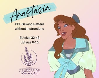 Sewing Pattern EN ~ Anastasia Dream Sailor Dress Cosplay Costume