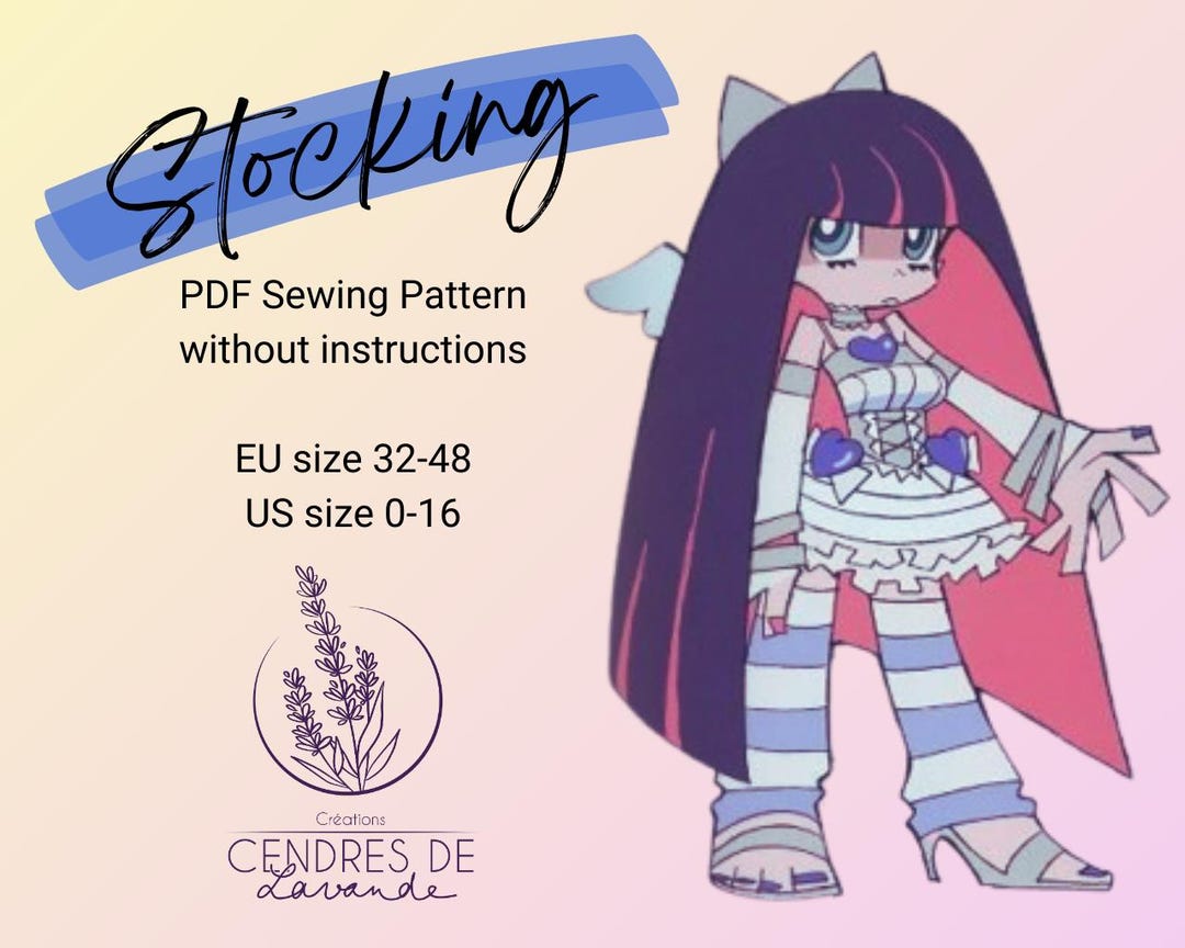 Sewing Pattern EN ~ Anarchy Stocking Angel - Panty & Stocking Cosplay Costume - Etsy Sewing Pattern EN ~ Anarchy Stocking Angel - Panty & Stocking Cosplay Costume - Etsy