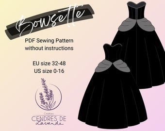 EN Sewing Pattern ~ Bowsette Classic - Nintendo universe Inspired Cosplay Costume