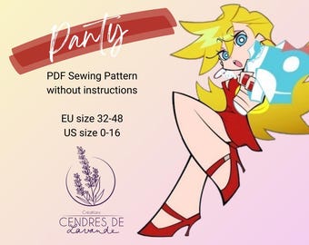 Sewing Pattern EN ~ Anarchy Panty Casual - Panty & Stocking Cosplay Costume