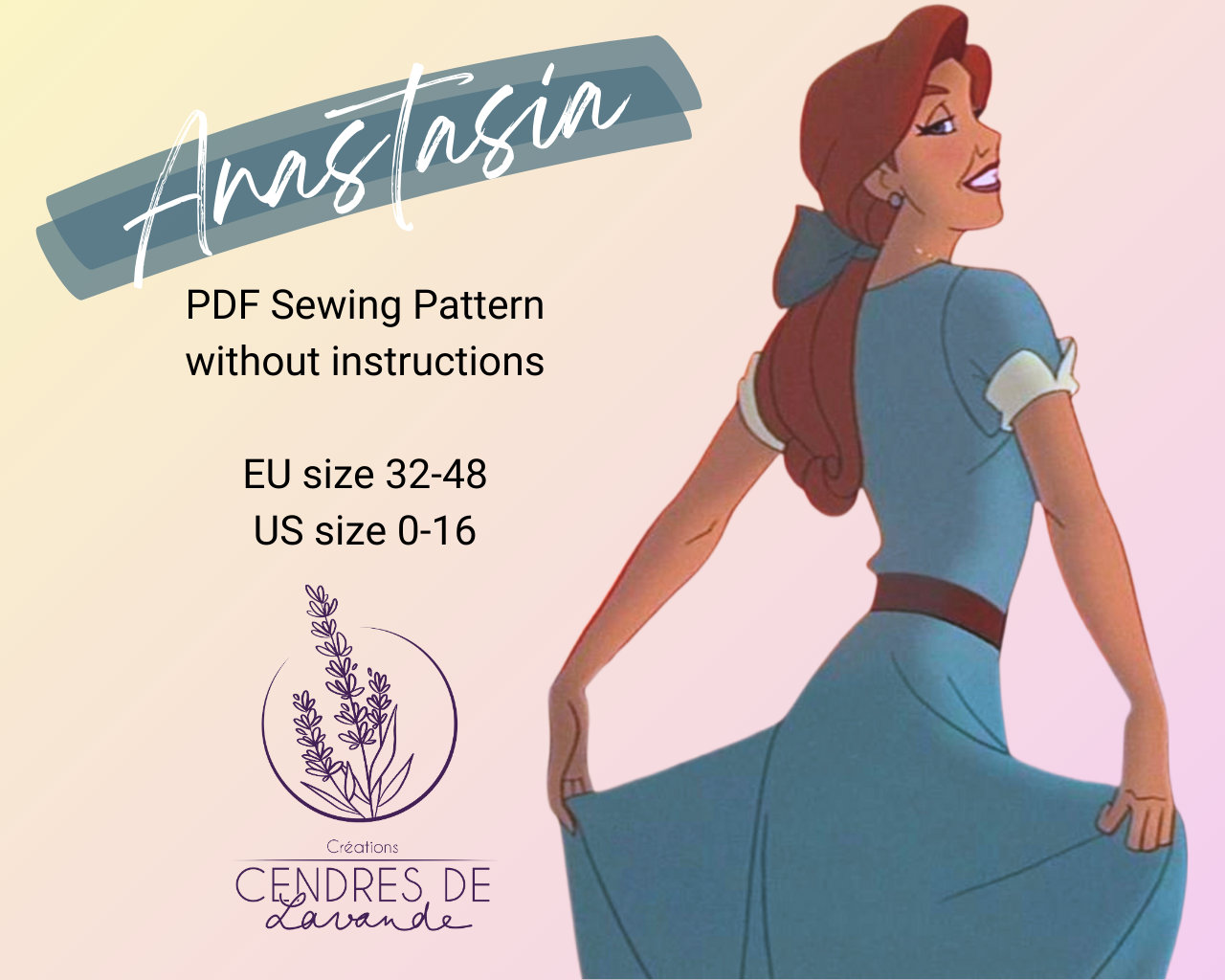 strapless open back dress Anastasia 1997 Anya Blue Dress Princess Anastasia Costume for Women –  MJcostume main image 0