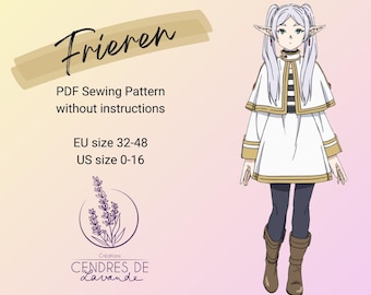 EN Sewing Pattern ~ Frieren - Frieren Cosplay Costume