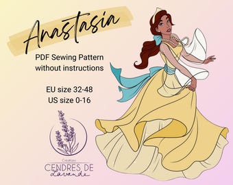 Sewing Pattern EN ~ Anastasia Once upon a December Dress Cosplay Costume