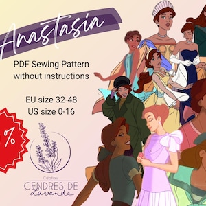 Patrón de costura EN ~ Disfraz de cosplay de Anastasia Bundle