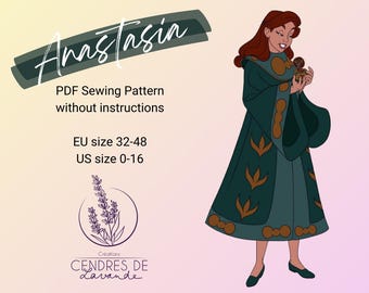 Sewing Pattern EN ~ Anastasia First Ball Dress Cosplay Costume