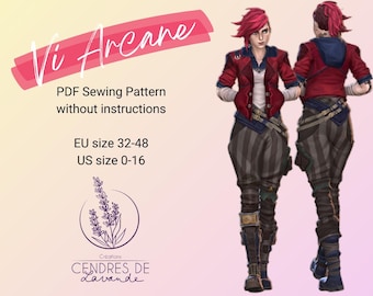 Sewing Pattern EN ~ Vi Arcane - League of Legends Cosplay Costume