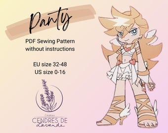 Sewing Pattern EN ~ Anarchy Panty Angel - Panty & Stocking Cosplay Costume