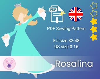 Sewing Pattern EN ~ Rosalina Classic - Nintendo universe Inspired Cosplay Costume