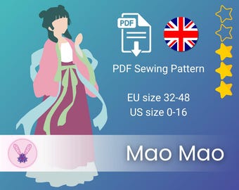 Sewing Pattern EN ~ Mao Mao Ceremony - The Apothecary Diaries Cosplay Costume