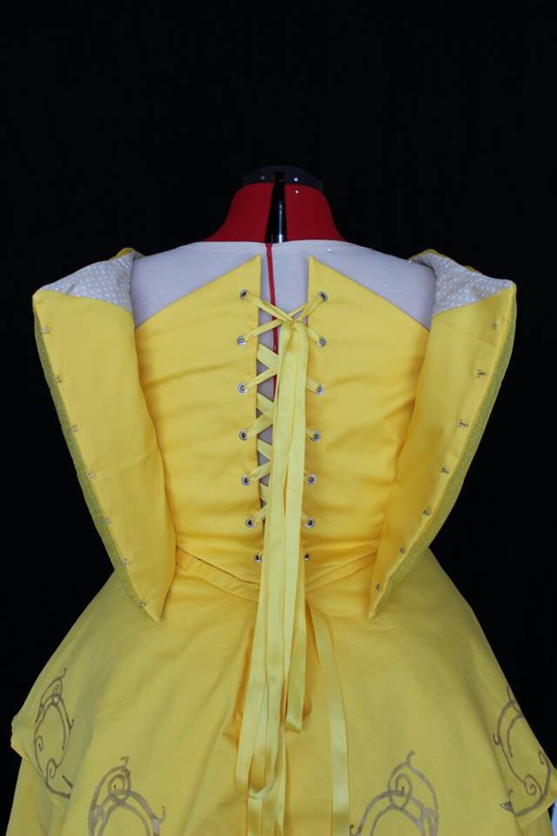 yellow ball gown belle