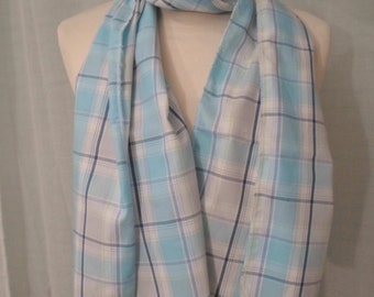 woven cotton scarf with beads