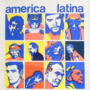 1970 French Theater Poster - America Latina, No Oficial