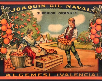 POSTER EAT ALWAYS SPANISH FRUITS FRUIT IS HEALTHY FOOD VINTAGE REPRO FREE S//H