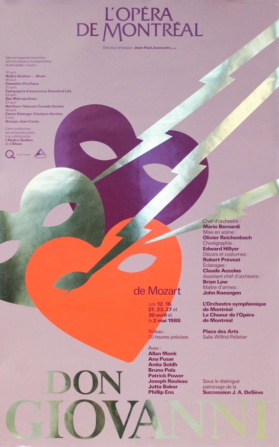 Italian Opera Poster Don Giovanni Opera Poster