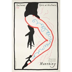 1985 Polish Opera Poster, Manekiny (Zbigniew Rudziński&#39;s Mannequins) - Tomaszewski