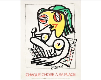 1981 Original French Workplace Safety Poster - Chaque Chose a sa place (Everything in it's place)
