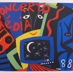 1988 Original Vintage French Poster - Concerto Media