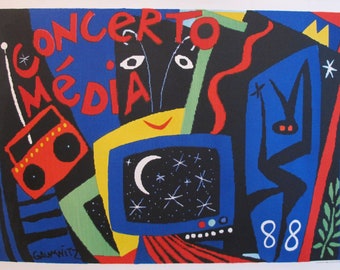1988 Original Vintage French Poster - Concerto Media
