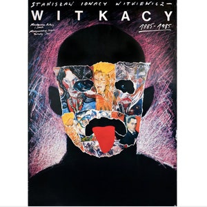 1985 Polnisches Plakat, Witkacy 1885-1985, Pagowski