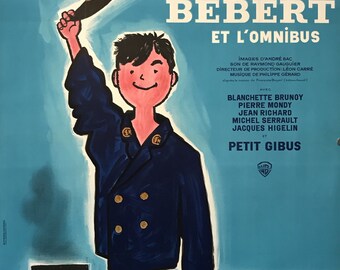 Originele Franse filmposter uit de jaren 60, Bebert et L'Omnibus