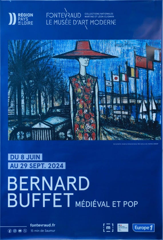 2024 年フランス展覧会ポスター – 「Bernard Bureau Médiéval et