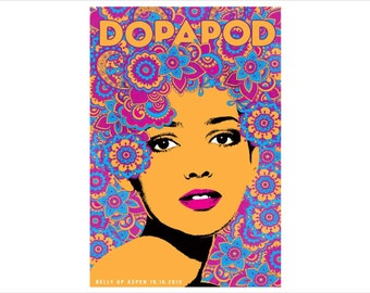 2015 American Concert Poster - Dopapod, Scrojo (Belly Up)