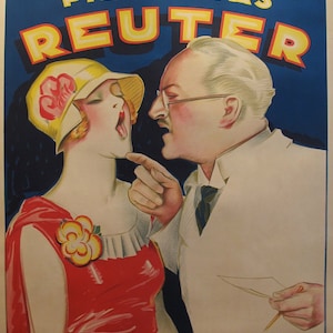 1930s Original Vintage Poster - &quot;Lengua Sucia ?&quot; - Pildoritas Reuter by Mauzan