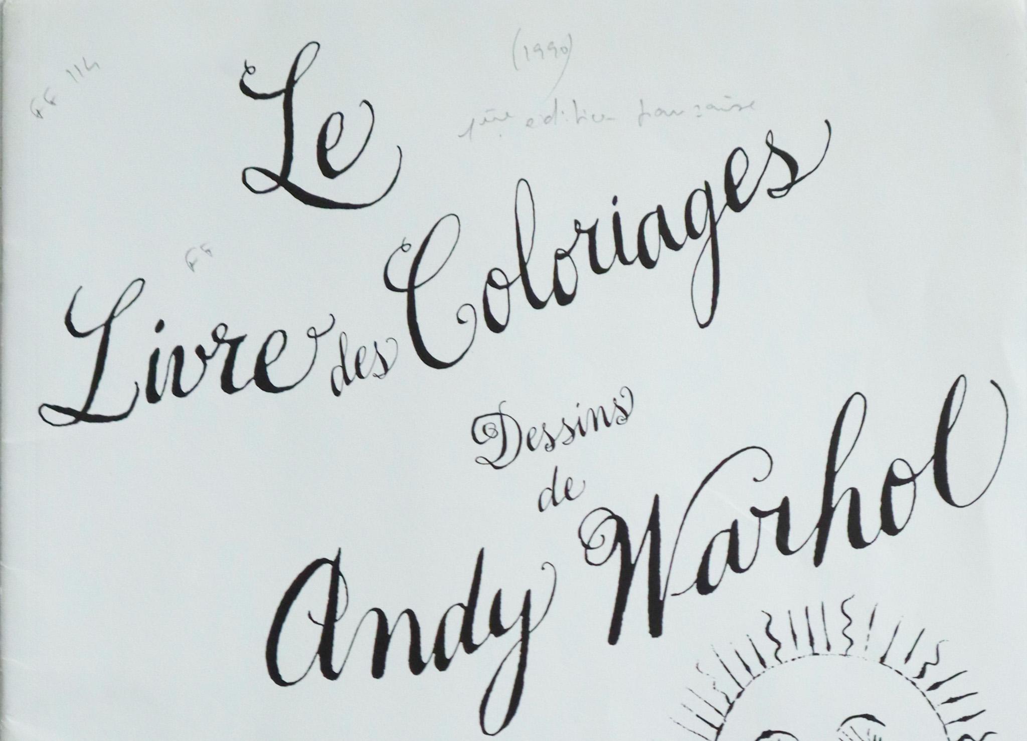 Le Livre des Coloriages Andy Warhol⭐︎塗り絵 1990年 アンディ・ウォーホルぬり絵本 - Le Livre des Coloriages