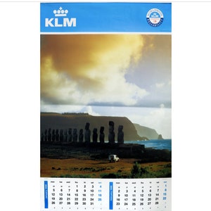 1998 Dutch Travel Calendar, KLM Worldwide (Complete)