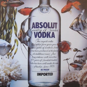 1985 Absolut Vodka Advertisement, Absolut Treasure