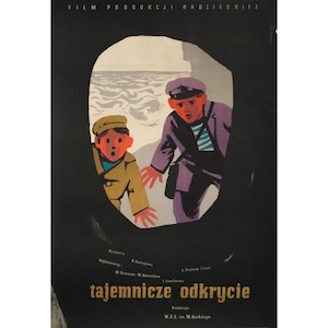 1954 Polish Movie Poster - Tajemnicze odkrycie - Wiktor Gorka