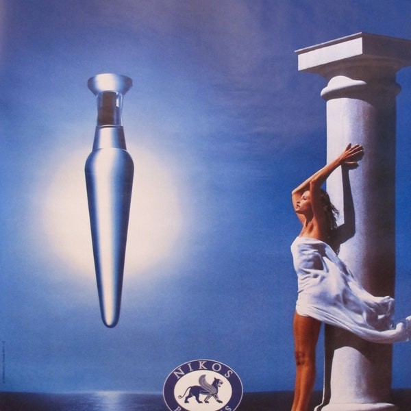 1994 Vintage Perfume Advertisement - Sculpture l'elixir de vie by Nikos