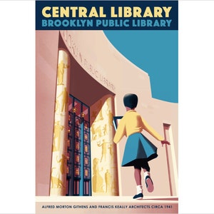 2019 Contemporary Travel Poster - Pascal Blanchet - Brooklyn
