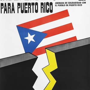 1970s Puerto Rican Political Poster, Independecia Para Puerto Rico (Independence for Puerto Rico)