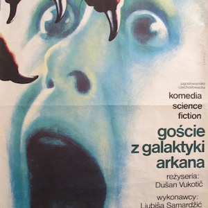 1981 Original Polish Movie Poster - Visitors from the Galaxy "Goscie z Glktyki Arkana"