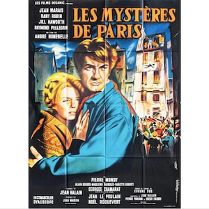 1962 Original French Movie Poster, Les Mystères de Paris (Larger Size)