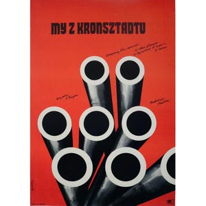 1967 Polish Movie poster - My Z Kronsztadtu (We Are from Kronstadt, dir. Efim Dzigan) - Swierzy