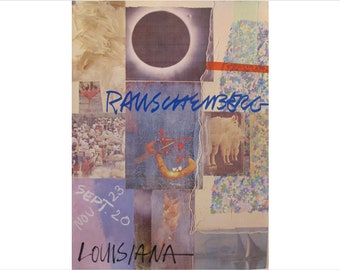 1981 Original Exhibition poster, Louisiana, by Robert Rauschenberg