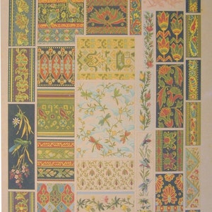 1900 Original German Art Nouveau Poster, Decorator Print, #8