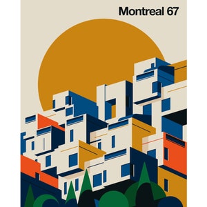 2022 Contemporary Montreal Poster - Montreal 67 (Habitat)