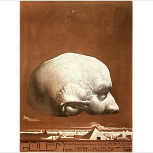 1979 Original Polish Movie Poster, Golem - Starowieyski