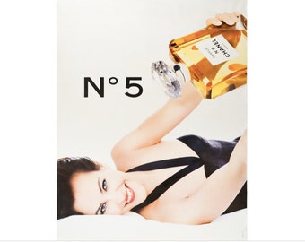 1993 Cartel original del perfume francés - Chanel N.5 (Carole Bouquet)