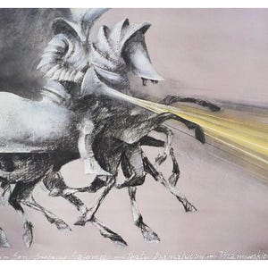 1980s Original Polish Theater Poster, Sen Srebrny Salomei (Salomea&#39;s Silver Dream)