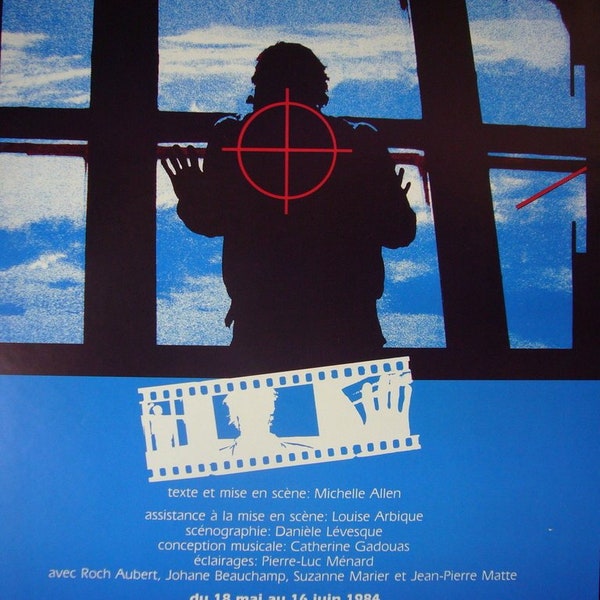 1980s Quebec Contemporary Poster, Fugue En Mort Mineur