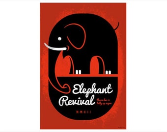 2012 American Concert Poster, Elephant Revival, Scrojo (Belly Up)