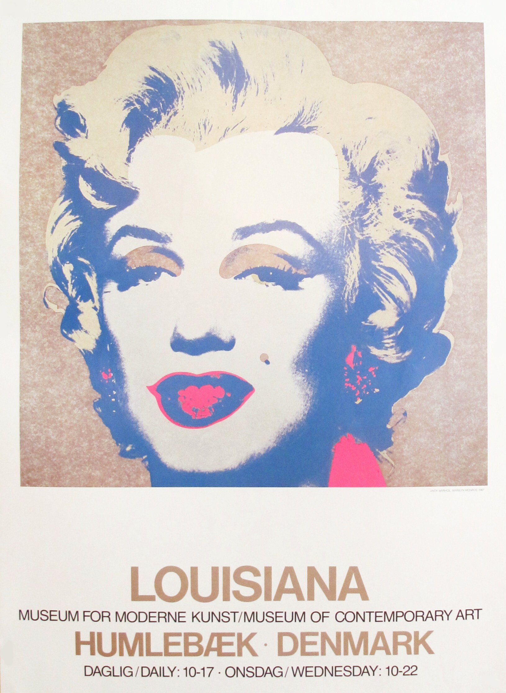 1986 affiche de Marilyn Monroe par Andy Warhol des années