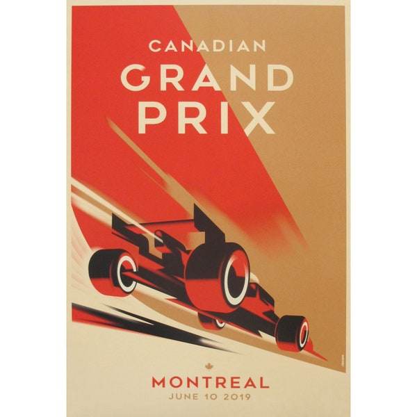 2019 Contemporary Mads Berg Sports Poster - Canadian Grand Prix, Montreal