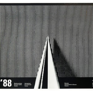 1988 Original Polish Exhibition poster, International Print Biennale Krakow, W. Pluta