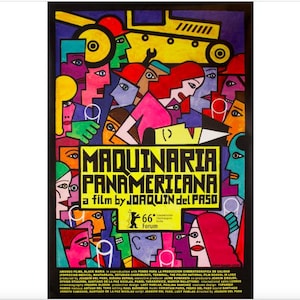 2016 Mexican/Polish Movie Poster - Maquinaria Panamericana (film by Joaquin del Paso)- Krajewski